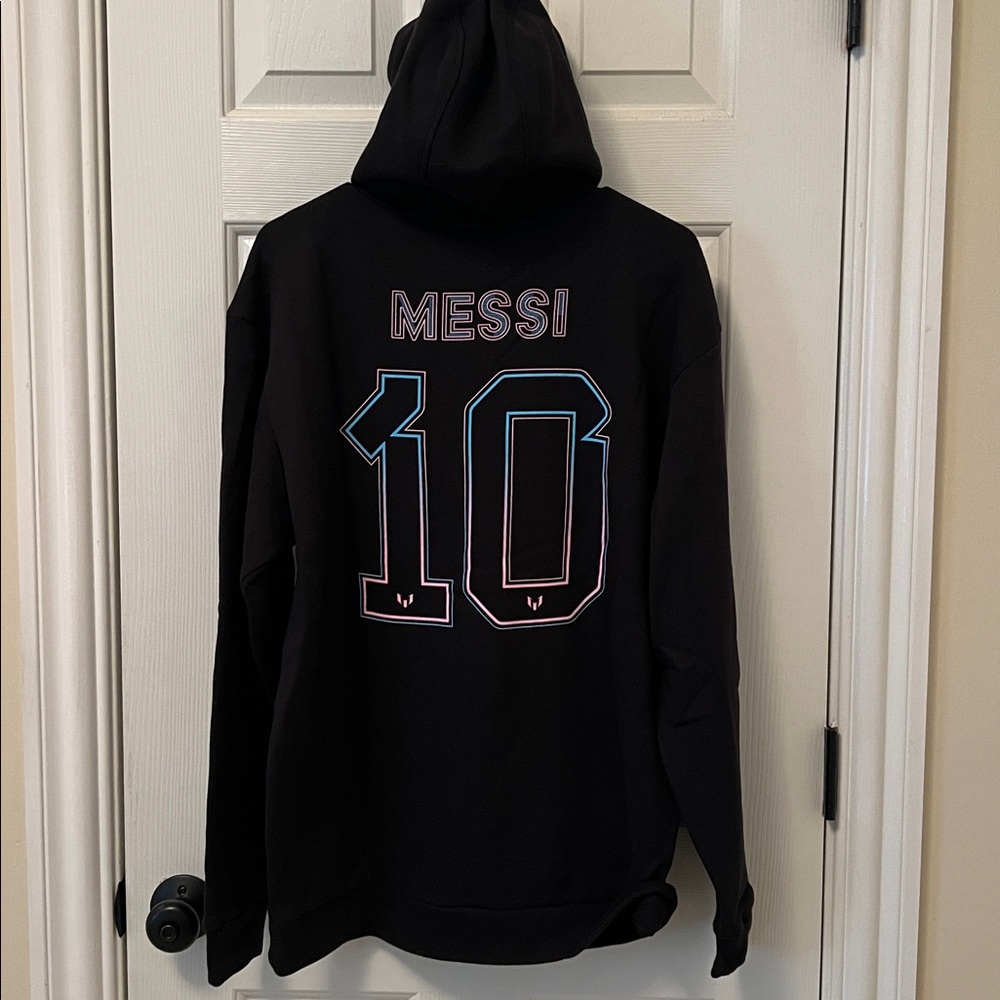 Adidas Messi Name And Number Hoodie, Men’s Sz Medium View 2